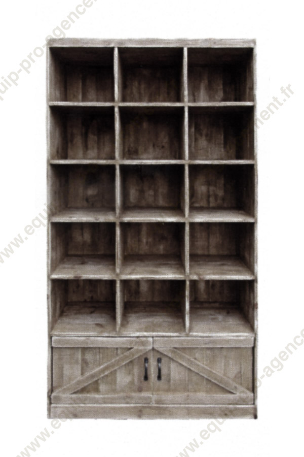 meuble 15 casiers 5 niveaux pour cavistes EQ04635 meuble 15 casiers 5 niveaux pour cavistes EQ04635
