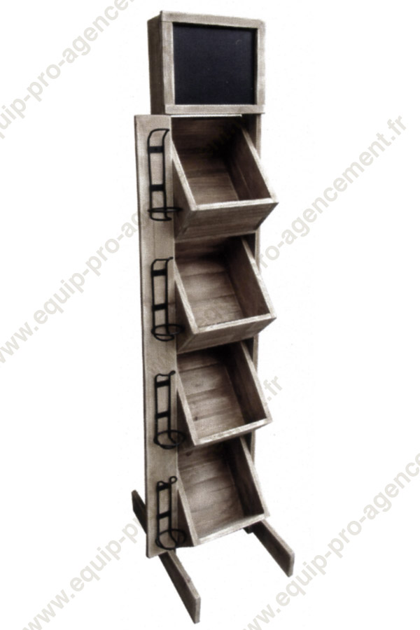 meuble presentoir a vin 4 casiers pour cavistes EQ04306 meuble presentoir a vin 4 casiers pour cavistes EQ04306