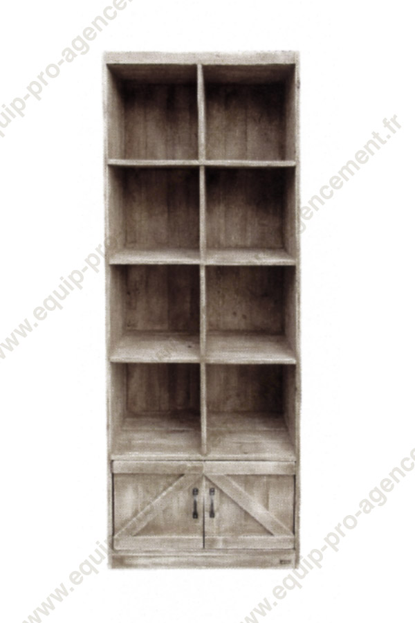 meuble 8 casiers 4 niveaux pour epiceries fines ou cavistes EQ04620 meuble 8 casiers 4 niveaux pour epiceries fines ou cavistes EQ04620