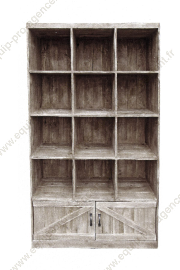 meuble 10 casiers 4 niveaux pour epiceries fines ou cavistes EQ04621 meuble 10 casiers 4 niveaux pour epiceries fines ou cavistes EQ04621
