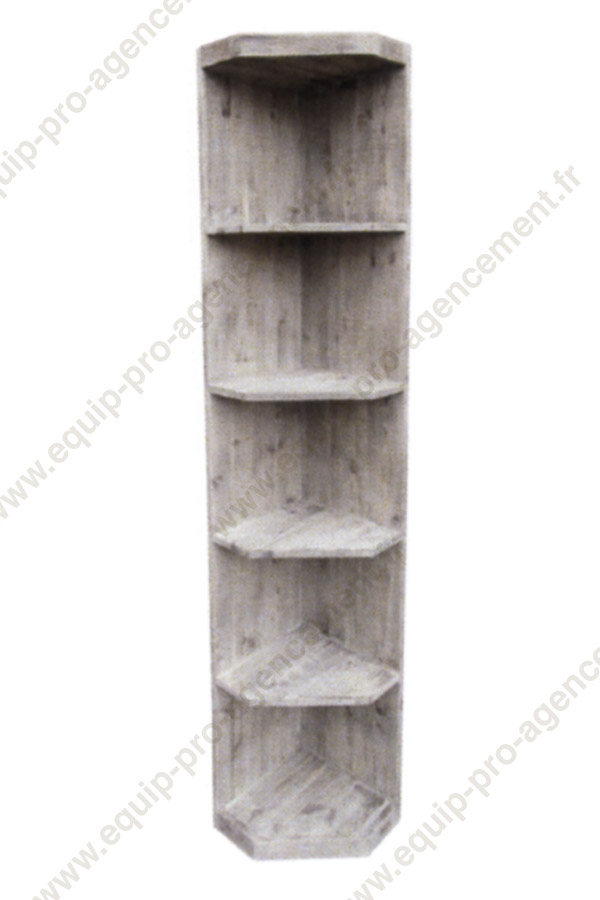 meuble d'angle à etageres pour epiceries fines ou cavistes EQ01304 meuble d'angle à etageres pour epiceries fines ou cavistes EQ01304