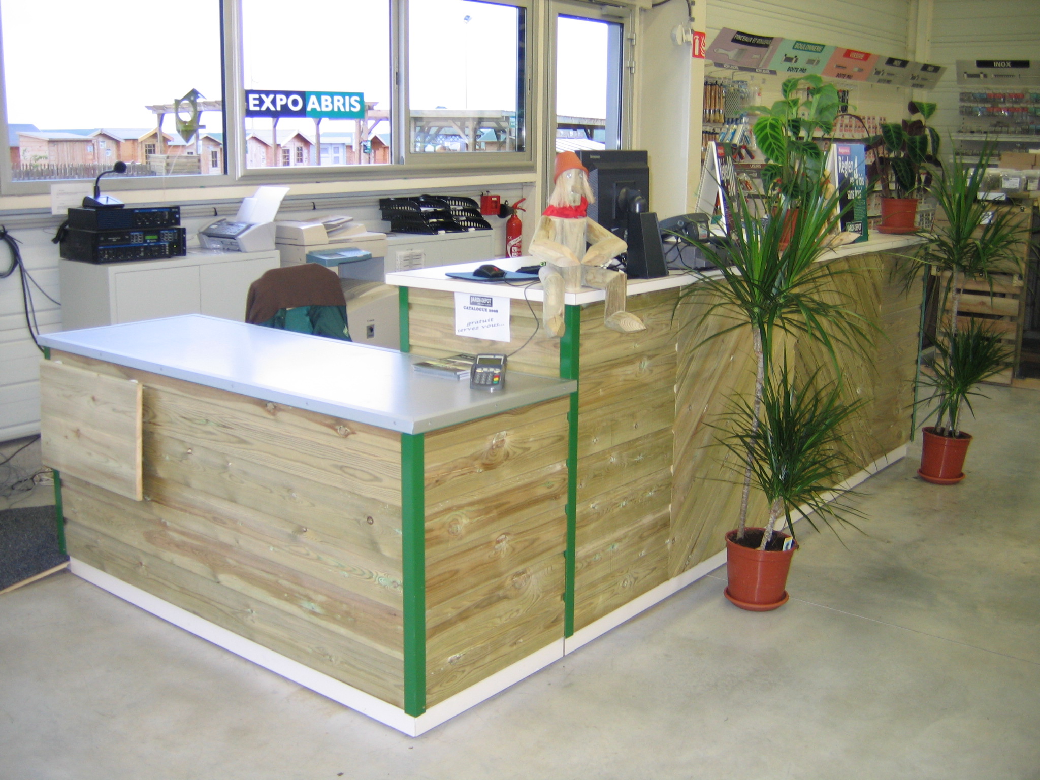 Comptoir et banque d'accueil sur mesure
