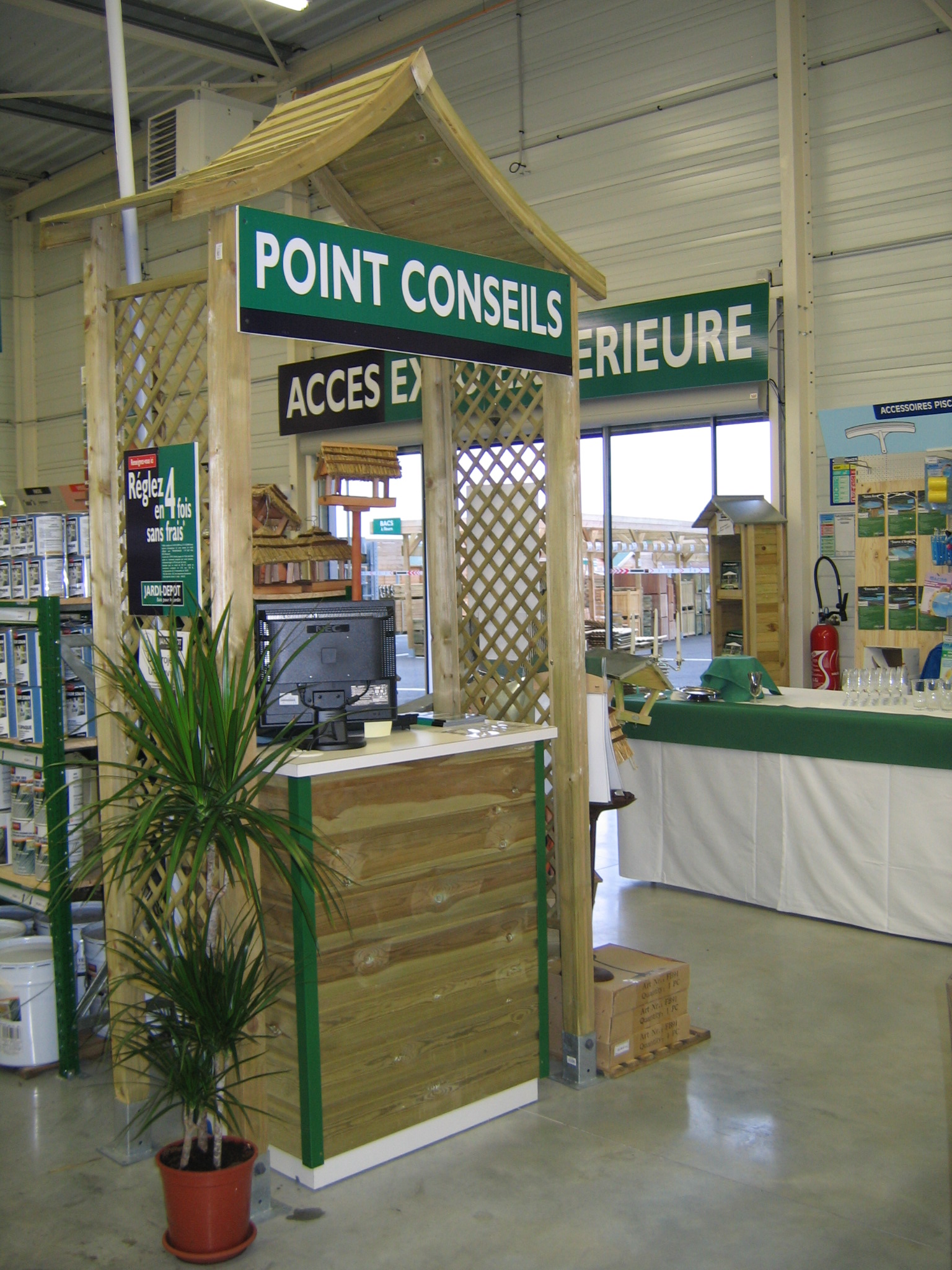 Comptoir et banque d'accueil sur mesure