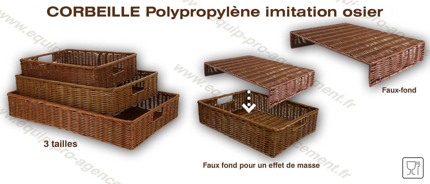corbeille polypropylene imitation osier theatralisation fruit legume corbeille polypropylene imitation osier theatralisation fruit legume