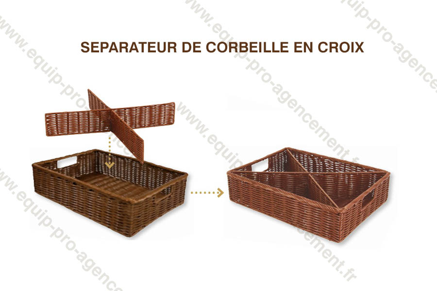 separateur en croix pour corbeille polypropylene imitation osier ton chocolat separateur en croix pour corbeille polypropylene imitation osier ton chocolat