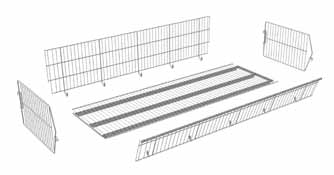 Corbeille fil, wireplus, cefla, grande surface, agencement de magasin, étagère en fil