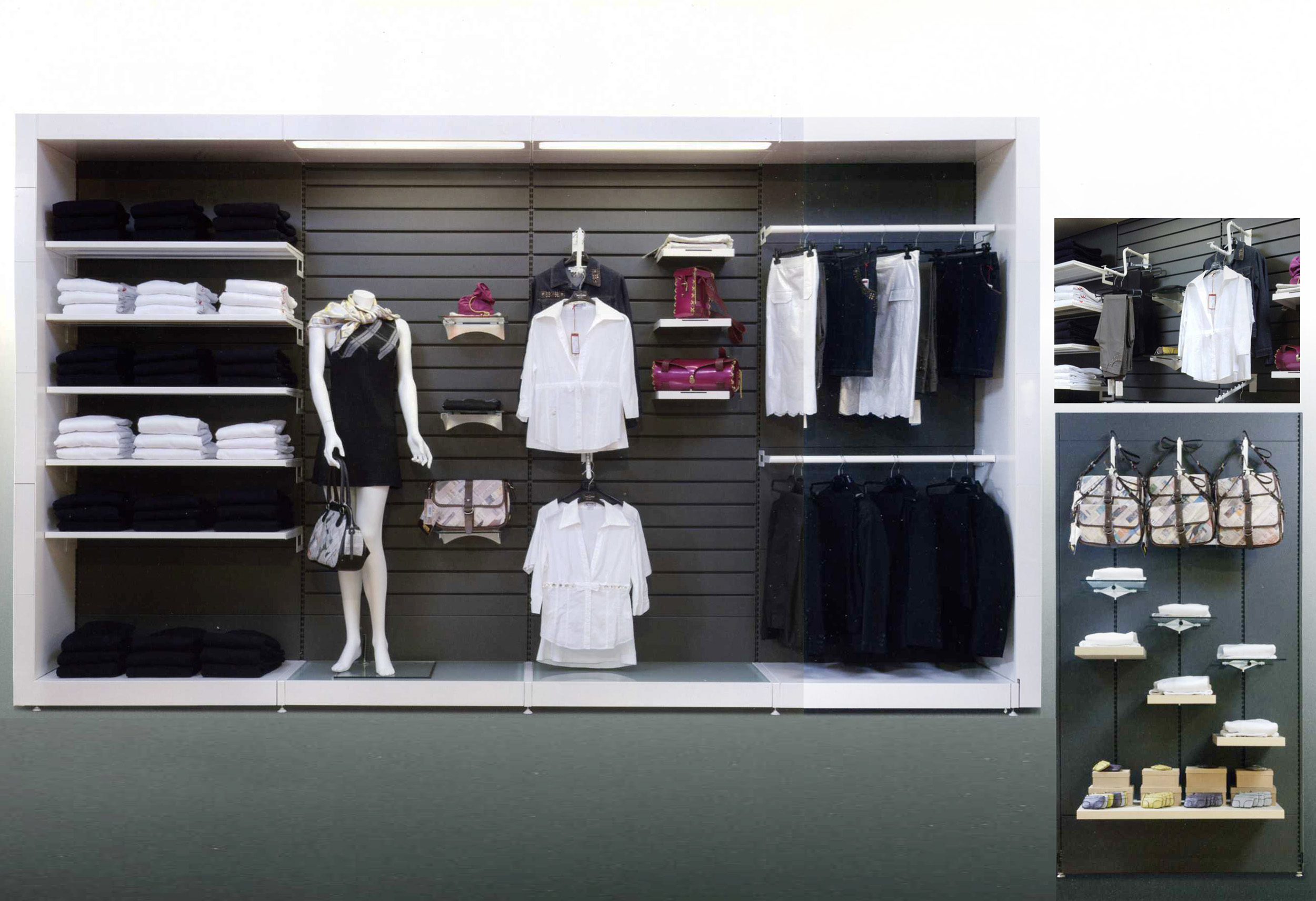 Cefla, Gondole textile, Mobilier textile, Agencement de magasin, gondole de magasin, prêt-à-porter, equip-pro-agencement